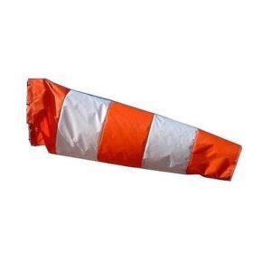 10 Inch x 3 Feet Orange and White Windsock Supplier in UAE